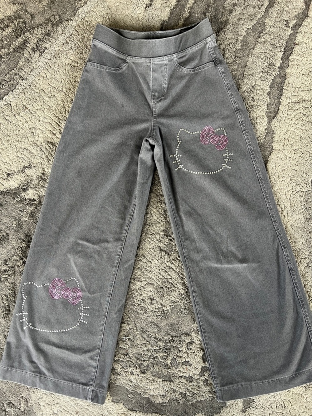 H&M hello kitty denim flare size 8-9